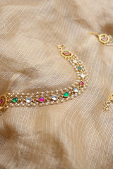 Kundan Bird Ear Chain