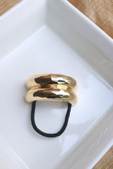 Gold Double Band Hair Tie