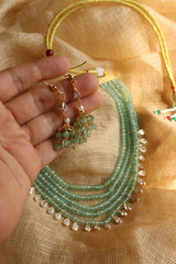 Multilayer Beaded Little Drops Necklace