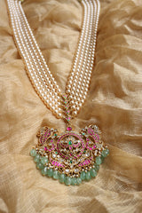 Rani Jadau Pendant Pearls Haar