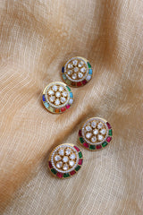 Moissanite Flower Studs