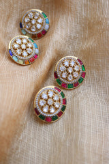 Moissanite Flower Studs