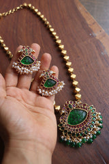 Peacock Pendant Maala Set