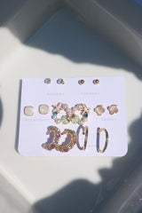 Starfish Earrings Set