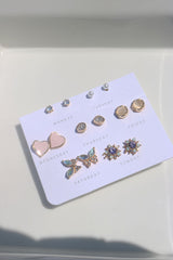 Heart Earrings Set