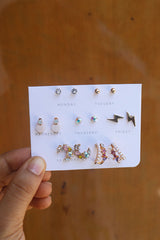 Moon Earrings Set
