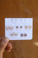 Heart Earrings Set