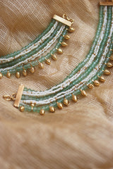 Green Leaf Ear chain