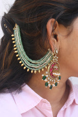 Green Leaf Ear chain
