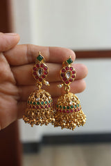 Kundan Paisley Flower Long Set