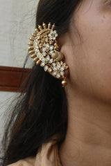 Kundan Peacock Ear Cuff