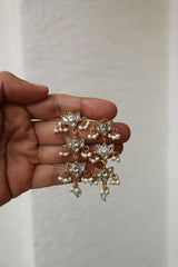 Lotus Multi Step Jadau Earrings