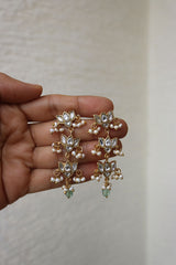 Lotus Multi Step Jadau Earrings