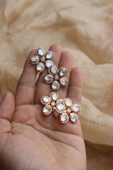 Kundan AD Flower Studs