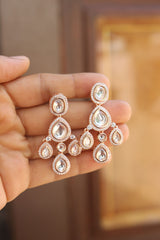Kundan Drop Chime Earrings