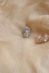 Classic Kundan Oval Studs