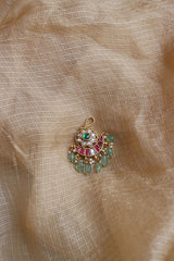 Jadau Chaand Flower Teeka