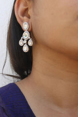 Kundan Drop Chime Earrings