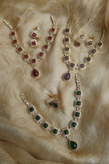 Tilak Squares AD Close Neck Set