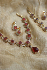 Tilak Squares AD Close Neck Set