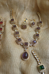 Tilak Squares AD Close Neck Set