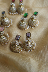 AD Dull Gold Jhumkas