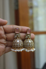 AD Dull Gold Jhumkas