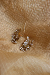 Wings AD 3 in 1 Front Back Earrings