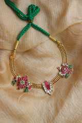 Jadau South Style Motif Necklace