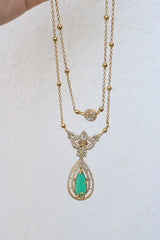 AD Two Layer Tilak Long Chain Set