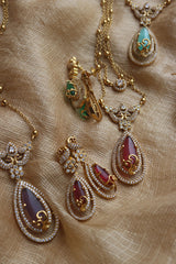 AD Two Layer Tilak Long Chain Set