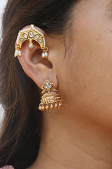 Jadau Chaand Bugadi Top Clip Earrings