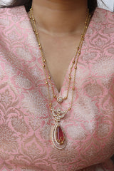 AD Two Layer Tilak Long Chain Set