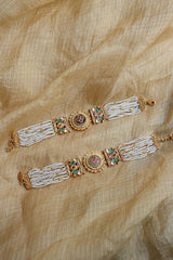 Jadau Peacock Chakri Bracelet