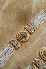 Jadau Peacock Chakri Bracelet