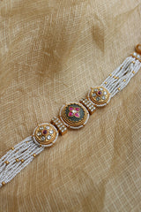 Jadau Kundan Flower Bracelet
