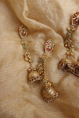 Jadau Chain Jhumkas