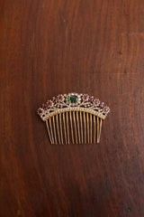 AD Emerald Comb Pin