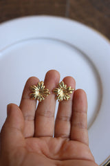 Small Gold Flower Studs