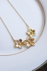 Tri Flower Necklace