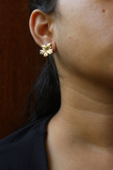 Small Gold Flower Studs
