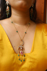 Chaand Meen Jadau Chain Set