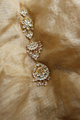 Kundan White Haathi Choti (Hair Accessory)