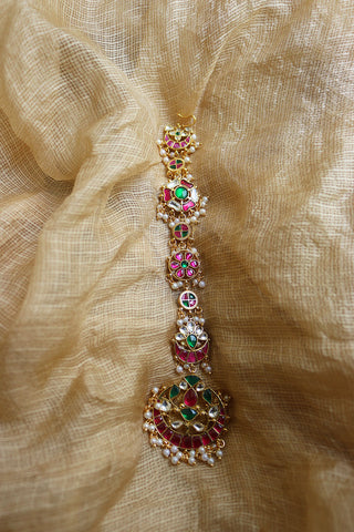Jadau Chaand Choti (Hair Accessory)