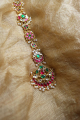 Jadau Chaand Choti (Hair Accessory)
