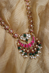 Long Lotus Flower Necklace
