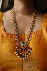 Long Lotus Flower Necklace