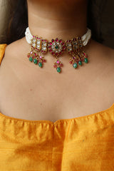 Jadau Flower Choker