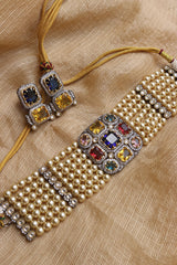 Maharani Gems Statement Pearl Choker Set