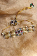 Maharani Gems Statement Pearl Choker Set